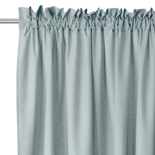 Baumwollvorhang Solana (2er-Set) [Helles Grüngrau]