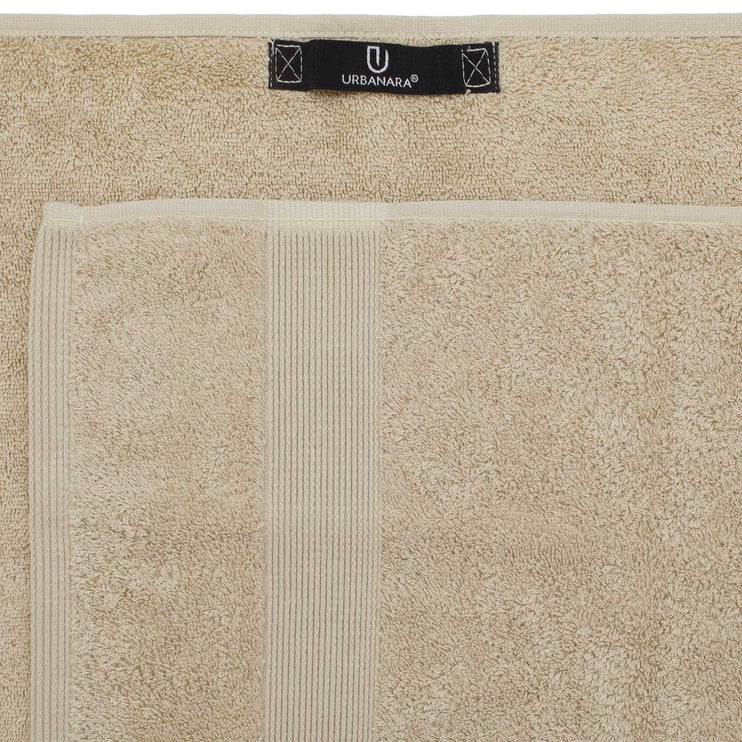Handtuch Penela, Sand, 100% ägyptische Baumwolle | URBANARA Baumwoll-Handtücher