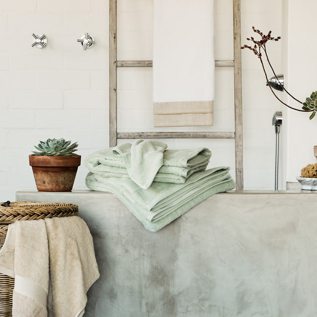 Handtuch Penela in Minzgrün | Schöne Ideen für Ihr Zuhause | URBANARA