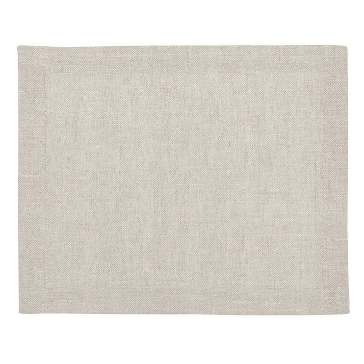 Tischdecke Zarasai in Weiß & Natur aus 100% Leinen | Entdecken Sie unsere schönsten Wohnaccessoires