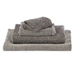 Gemischtes Handtuch Set Kotra, Schwarz & Beige, 50% Leinen & 50% Baumwolle