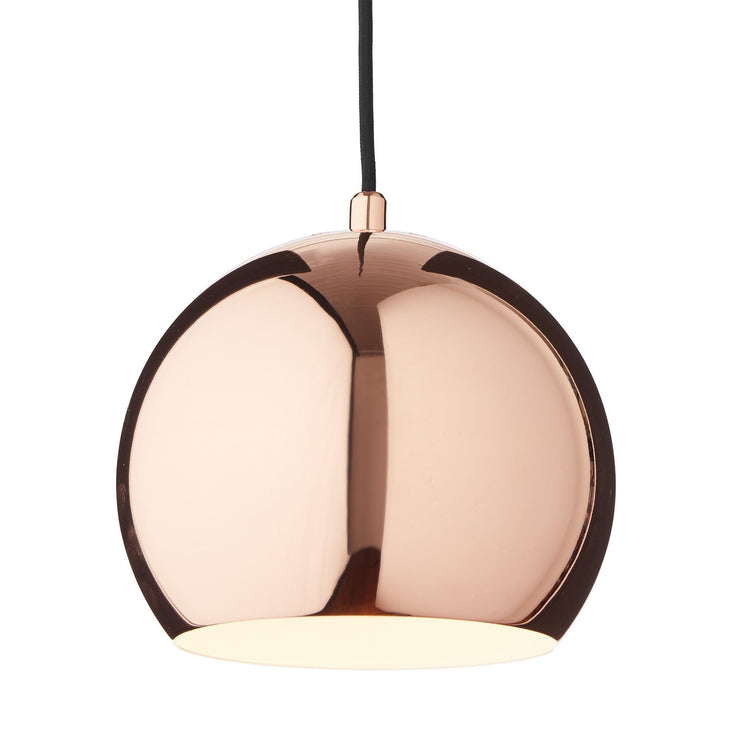 Hängelampe Koge, Kupfer & Schwarz, 100% Edelstahl | URBANARA Pendelleuchten
