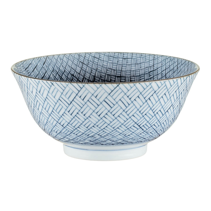 Schale Onuma, Weiß & Blau, 100% Keramik