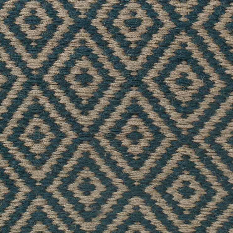 Teppich Dasheri, Petrol, 100% Jute | Hochwertige Wohnaccessoires