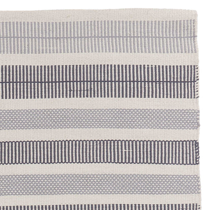 Vandani Rug off-white & grey & dark grey blue, 100% cotton