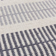 Teppich Vandani Eierschale & Grau & Dunkles Graublau, 100% Baumwolle | URBANARA Baumwollteppiche