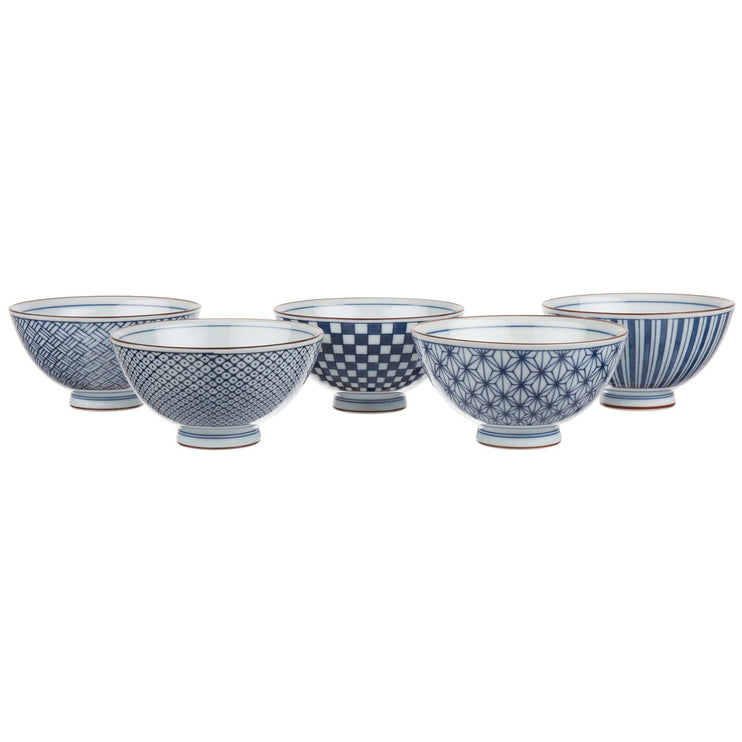 Schale Onuma, Weiß & Blau, 100% Keramik