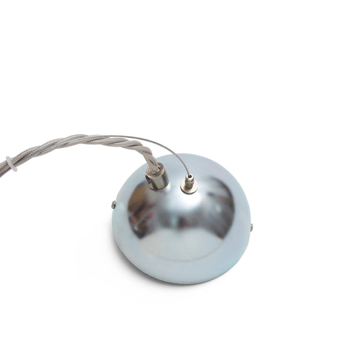 Hängelampe Ribe, Grau & Silber, 100% Glas & 100% Metall | URBANARA Pendelleuchten
