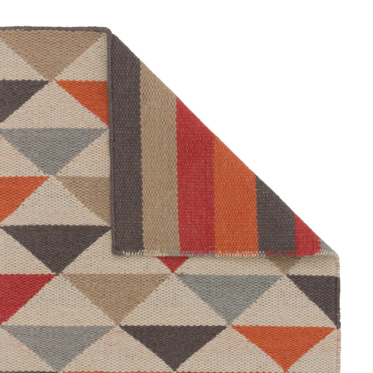 Teppich Barli, Orange, 50% Schurwolle & 50% Baumwolle