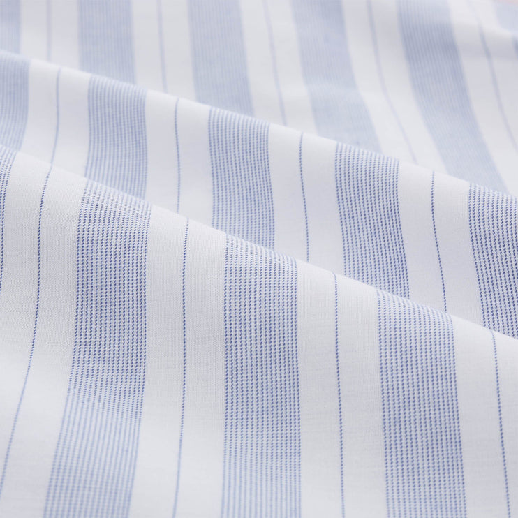 Wende-Perkal-Bettwäsche Izeda Blau & Weiß, 100% Baumwolle | Hochwertige Wohnaccessoires