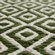Teppich Tenali, Olivgrün & Eierschale, 100% Baumwolle | Hochwertige Wohnaccessoires