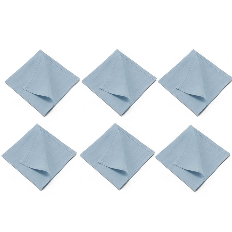 Serviette Teis, Hellblau, 100% Leinen | URBANARA Servietten