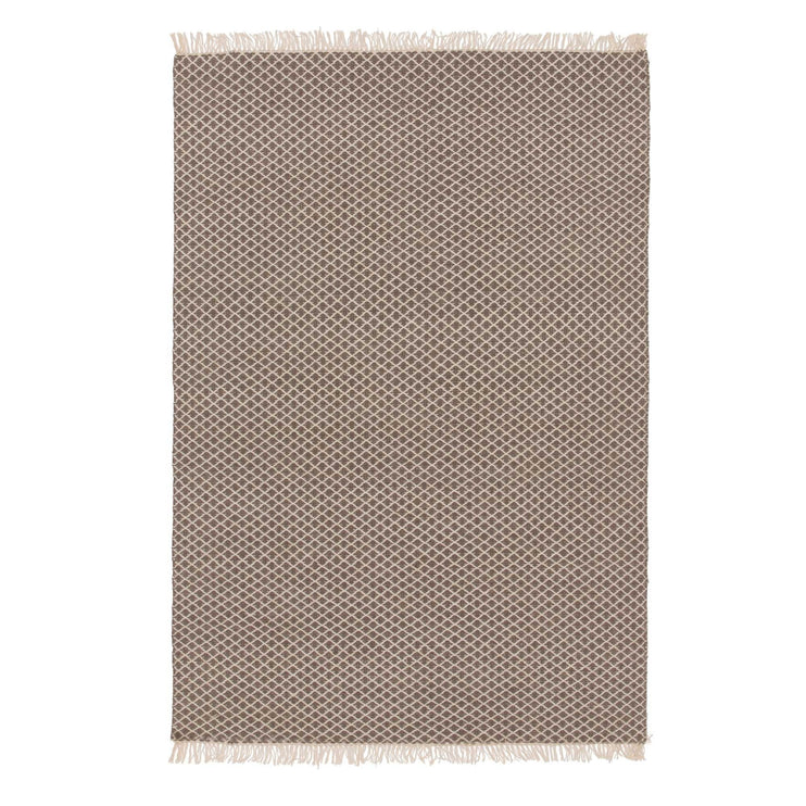 Teppich Loni, Grau & Eierschale, 100% Wolle | URBANARA Wollteppiche