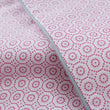 Bettdeckenbezug Cheles, Weiß & Himbeerrot & Grüngrau, 100% Baumwolle | Hochwertige Wohnaccessoires