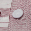 Kissenbezug Izeda, Dunkelrot & Weiß, 100% Baumwolle | Hochwertige Wohnaccessoires