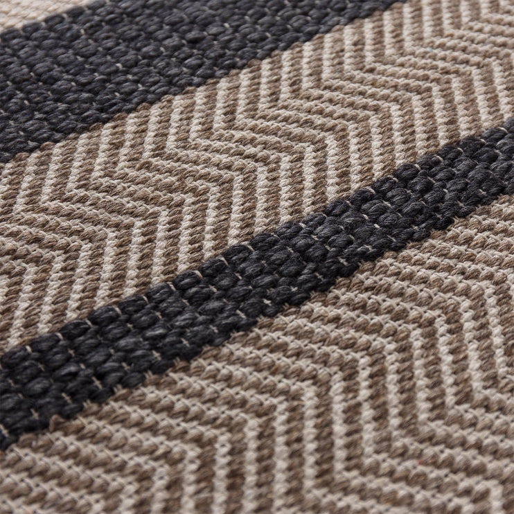 Teppich Alto, Anthrazit & Beige & Hellbraun, 35% Wolle & 35% Baumwolle & 30% Viskose | Hochwertige Wohnaccessoires