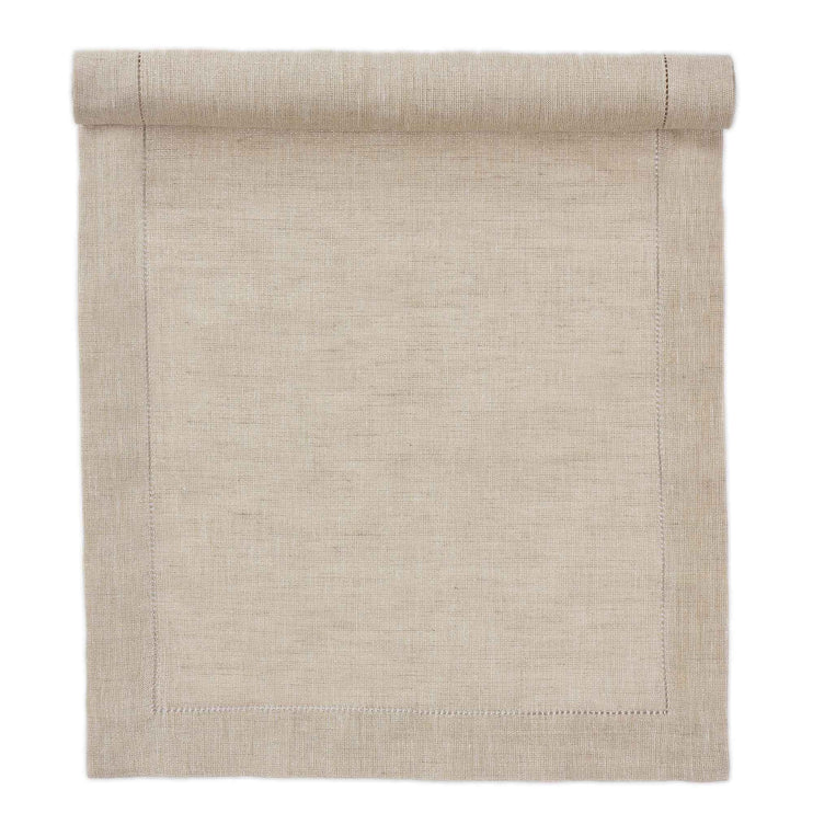 Tischläufer Cavaillon, Gold & Natur, 87% Leinen & 13% Lurex