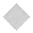 Serviette Cavaillon, Silber & Weiß, 87% Leinen & 13% Lurex