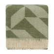 Decke Farum, Grün & Creme, 100% Merinowolle