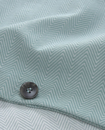 Kissenbezug Agrelain Grüngrau & Eierschale | Schöne Ideen für Ihr Zuhause | URBANARA