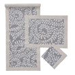 Serviette Eixo, Grau & Weiß & Natur, 100% Baumwolle & 100% Leinen | URBANARA Servietten