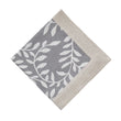 Serviette Eixo, Grau & Weiß & Natur, 100% Baumwolle & 100% Leinen