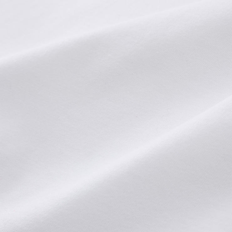 Kissenbezug Samares, Weiß, 100% Baumwolle | URBANARA Jersey-Bettwäsche