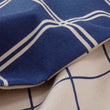 Bettdeckenbezug Brelade, Dunkelblau & Beige, 100% Baumwolle | URBANARA Flanell-Bettwäsche