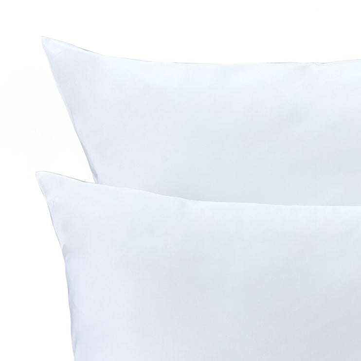 Bettdeckenbezug Millau, Weiß, 100% Baumwolle | URBANARA Satin-Bettwäsche