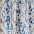 Vorhang Suide, Naturweiß & Dunkelblau & Jeansblau, 65% Leinen & 35% Polyester | Hochwertige Wohnaccessoires