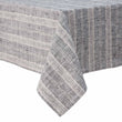 Tischdecke Lusis, Schwarz & Natur, 100% Leinen