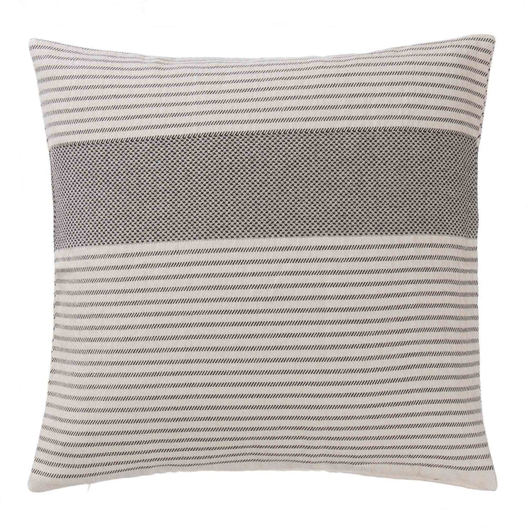 Kissenhülle Kadan, Schwarz & Creme, 50% Leinen & 50% Baumwolle