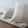 Kissenhülle Kadan, Creme & Schwarz, 50% Leinen & 50% Baumwolle | URBANARA Kissenhüllen