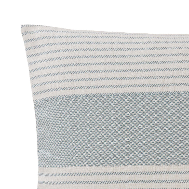 Kissenhülle Kadan, Graugrün & Creme, 50% Leinen & 50% Baumwolle | Hochwertige Wohnaccessoires