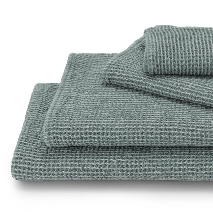 Gemischtes Handtuch Set Kotra, Graugrün & Natur, 50% Leinen & 50% Baumwolle | Hochwertige Wohnaccessoires