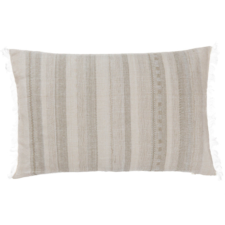 Decke Bundi in Schlamm & Creme aus 60% Leinen & 40% Seide | Entdecken Sie unsere schönsten Wohnaccessoires