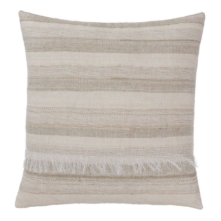 Decke Bundi, Schlamm & Creme, 60% Leinen & 40% Seide | Hochwertige Wohnaccessoires
