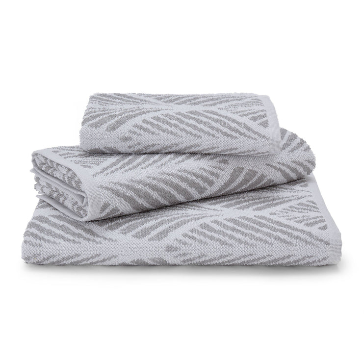 Handtuch Coimbra, Grau & Weiß, 100% Baumwolle