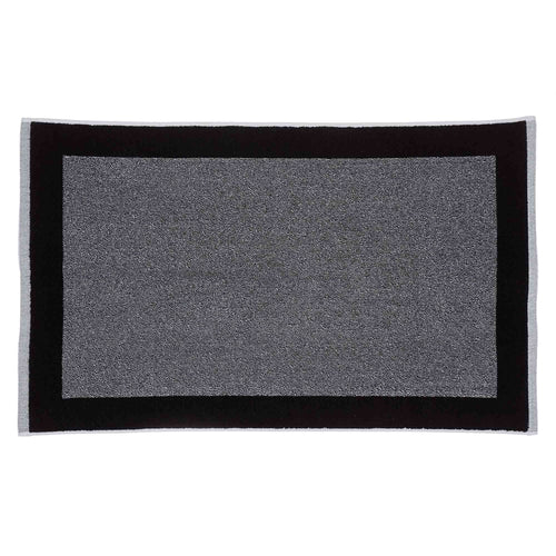 Badematte Ventosa, Schwarz & Weiß, 100% Bio-Baumwolle