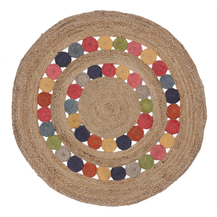 Teppich Asele, Natur & Mehrfarbig, 100% Jute | URBANARA Juteteppiche