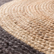 Teppich Nandi in Natur & Anthrazit aus 100% Jute | Entdecken Sie unsere schönsten Wohnaccessoires