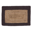 Fussmatte Nandi, Natur & Anthrazit, 100% Jute