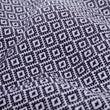 Decke Mondego, Dunkelblau & Weiß, 100% Baumwolle | Hochwertige Wohnaccessoires