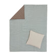 Picknickdecke Saldanha, Blaugrau & Natur & Taupe, 75% Baumwolle & 25% Leinen
