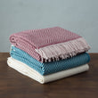 Decke Salla, Creme & Creme, 100% Schurwolle | URBANARA Wolldecken