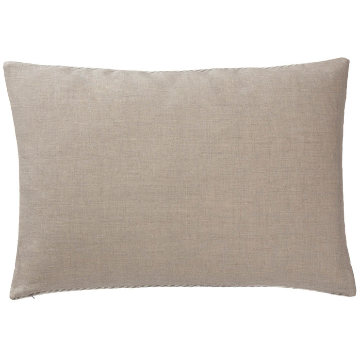 Kissenhülle Gotland Grau & Creme, 100% Wolle & 100% Leinen | Hochwertige Wohnaccessoires