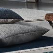 Kissenhülle Gotland, Grau & Creme, 100% Wolle & 100% Leinen | Hochwertige Wohnaccessoires