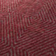 Kissenhülle Gotland Dia Rot & Grau, 100% Wolle & 100% Leinen | Hochwertige Wohnaccessoires