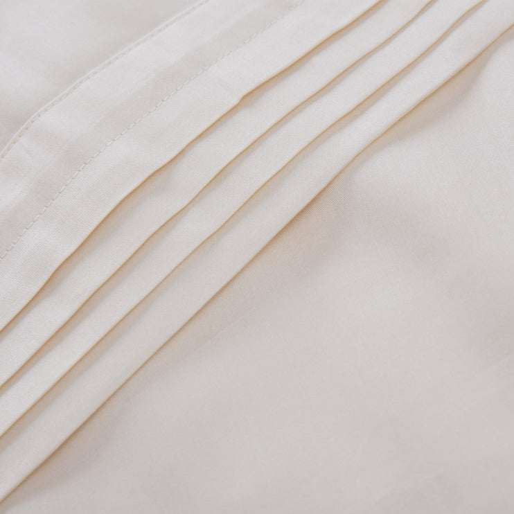 Bettdeckenbezug Manziana, Creme, 100% ägyptische Baumwolle | URBANARA Satin-Bettwäsche
