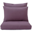 Kissenbezug Manteigas, Aubergine, 100% Bio-Baumwolle